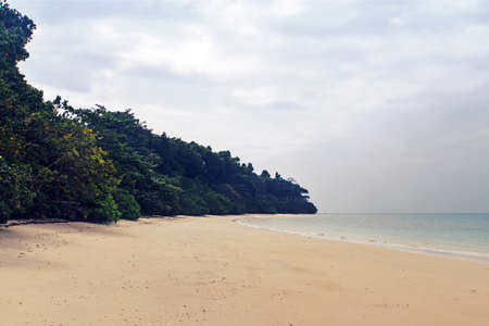 Havelock island is a picturesque natural paradise with beautiful sandy beaches. It is one of the populated islands in the Andaman Groups.の写真素材