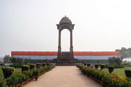 India Gate Memorial in Delhi in India. A war memorial on Rajpath road