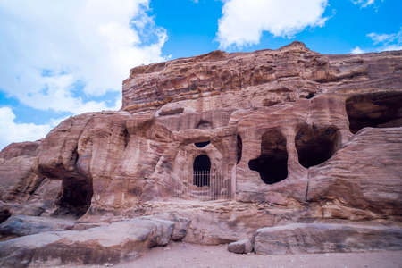 Petra - an ancient city, the capital of the Edomites,Edomae, later the capital of the Nabataean Kingdom. Lost city in the mountains. one of the modern wonders of world.の写真素材