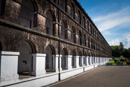 Cellular Jail in Port Blair, Cellular Jail was used by the British to exile political prisoners.の写真素材