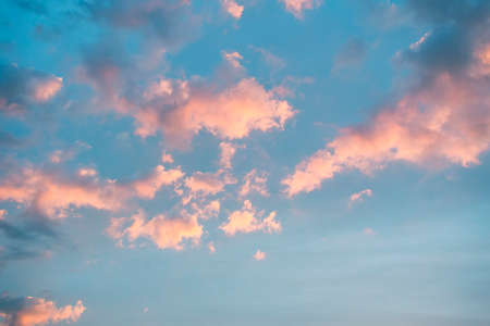 sky pink and blue colors. sky abstract backgroundの写真素材