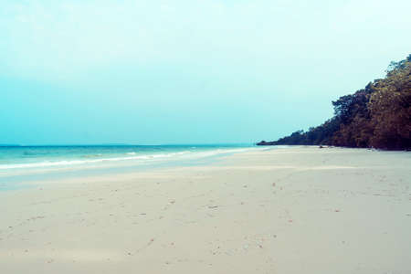 Tropical andaman seascape scenic off mai khao beachの写真素材