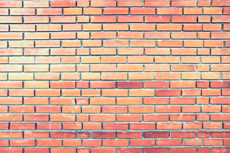 Brick wall. Background. Brick house Brickwork color orangeの写真素材