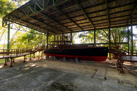 November 28, 2019, Havana, Cuba: House Finca La Vigia where Ernest Hemingway lived from 1939 to 1960. House Museum showing the life of Ernest Hemingway in Cuba.のeditorial素材