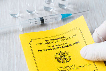 international certificate of vaccination a document for recording the vaccines made. the document is...