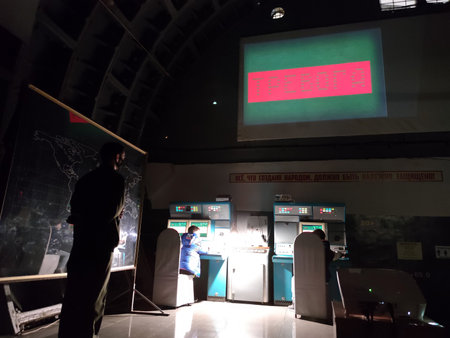 An office in an underground secret bunker 42. The place of planning and launching nuclear missiles...