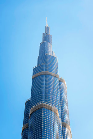 Dubai, UAE , United Arab Emirates. November 28th, 2022: Beautiful view of Burj Khalifa. It's World's...
