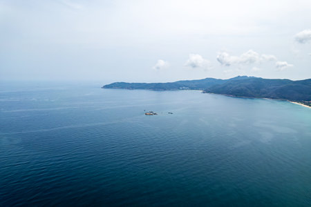 The amazing view of Sanya beach on Hainan, China