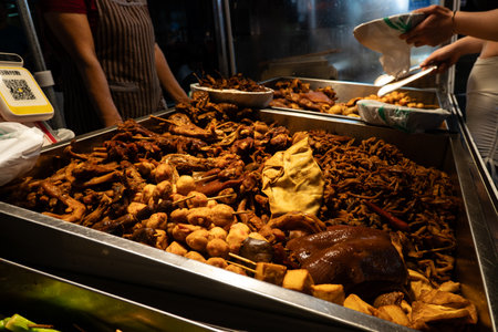 Local street food in Korea so deliciousの写真素材