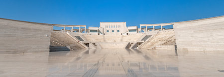 amphitheater, Katara is a self-styled cultural village nestled between the glaming financial district of West Bayの写真素材