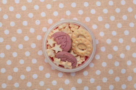 Biscuits in the plateのeditorial素材