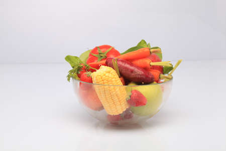 Fruit in the bowlの写真素材