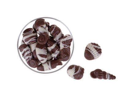 Chocolates shaped like seafoodの写真素材