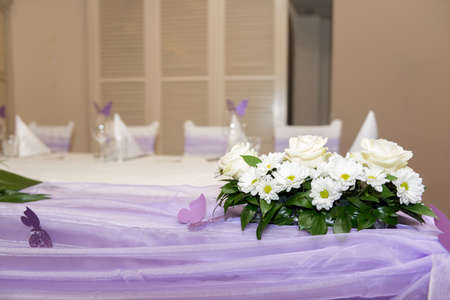 Table set for an event party or weddingの写真素材