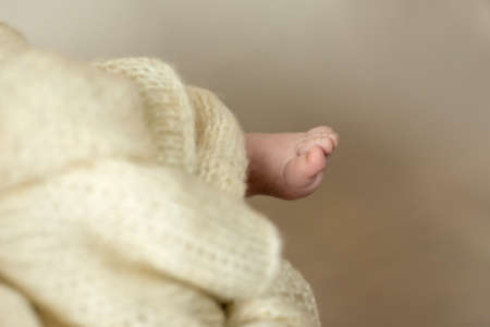 Baby feet - selective focusの写真素材