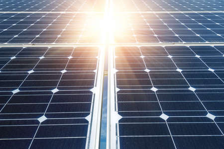 photovoltaic panels - alternative electricity sourceの写真素材