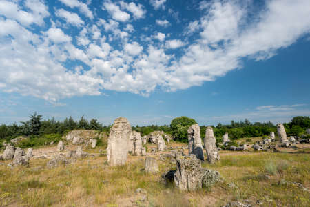 Pobiti kamani - phenomenon rock formations in Bulgaria near Varnaの写真素材