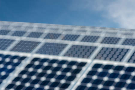 Abstract blur - solar panel, photovoltaic, alternative electricity sourceの写真素材