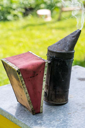 beekeeping bellows - selective focus