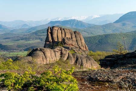 The rocks of Belogradchik (Bulgaria) - red color rock sculptures part of UNESCO World Heritage who were nominated to the World Newの写真素材