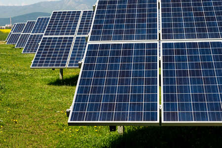Solar panel, photovoltaic, alternative electricity source - concept of sustainable resources