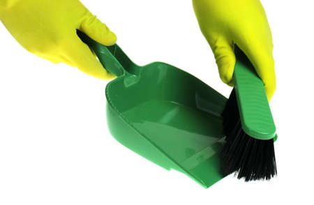 Cleaning set isolated on white backgroundの写真素材