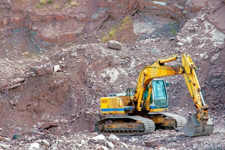 Support activities for the construction of a highway  Road under construction 