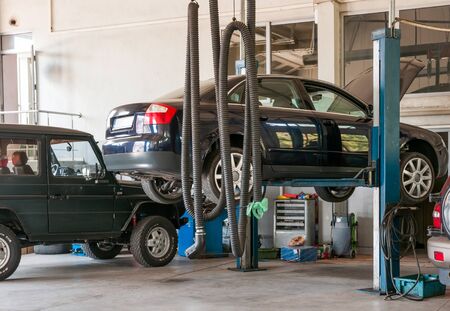 Maintenance of cars - tools, materials, equipment のeditorial素材