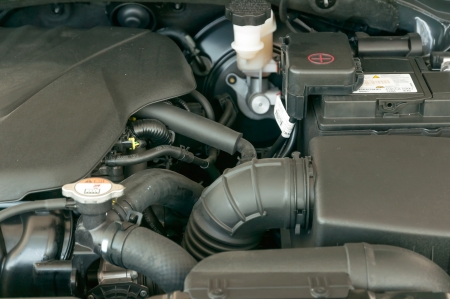 Engine, look under the hood of a carのeditorial素材