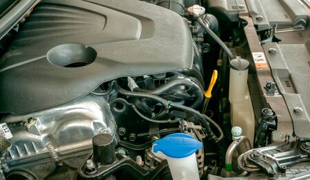 Engine, look under the hood of a carのeditorial素材