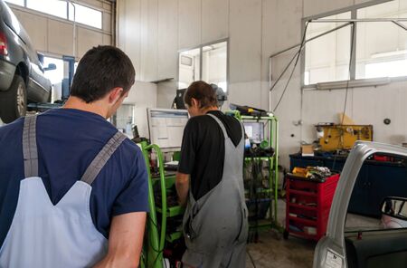 Maintenance of cars - tools, materials, equipmentのeditorial素材