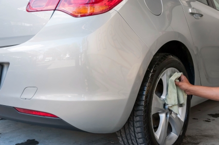 Interior and exterior car cleaningの写真素材