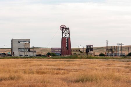 View of the old coal mineの写真素材