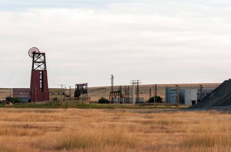 View of the old coal mineの写真素材