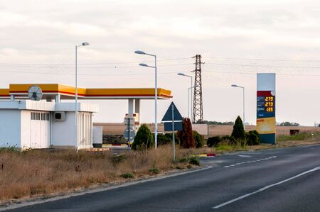 Gas station (international road)のeditorial素材