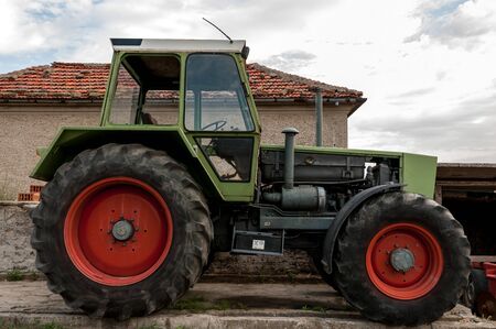 Agricultural machinery used for cultivationの写真素材