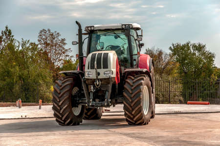 Agricultural machinery used for cultivationの写真素材