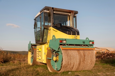 Support activities for the construction of roads and highways. Road under construction.の写真素材