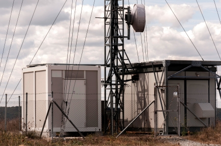 Telecommunication station equipment, antennasの写真素材