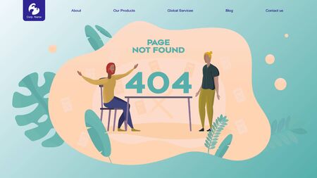 Creative website design template: artificial intelligence for project management, business...