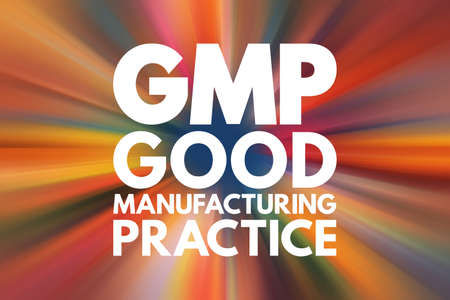 GMP - Good Manufacturing Practice acronym, business concept backgroundの写真素材
