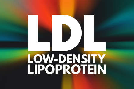 LDL - Low-Density Lipoprotein acronym, medical concept backgroundの写真素材