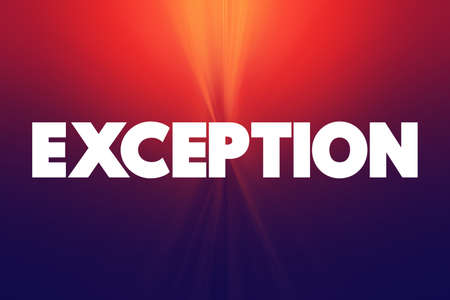 Exception text quote, concept backgroundの写真素材