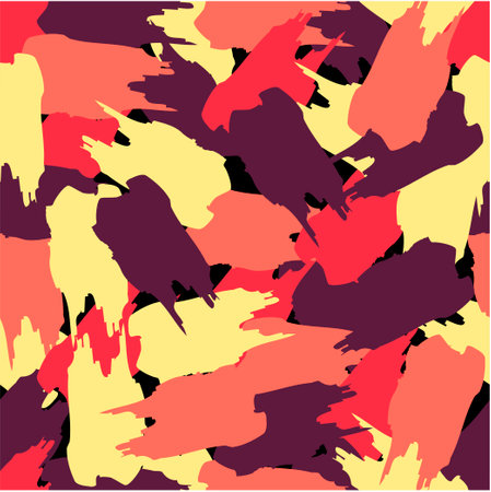 Seamless abstract vector pattern of colored blots. Ideal for packaging, textiles, backgrounds, covers. vector illustration.のイラスト素材