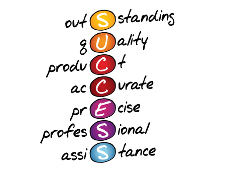 SUCCESS, business concept acronymのイラスト素材