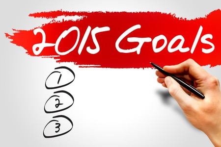 2015 Goals List, business conceptの写真素材