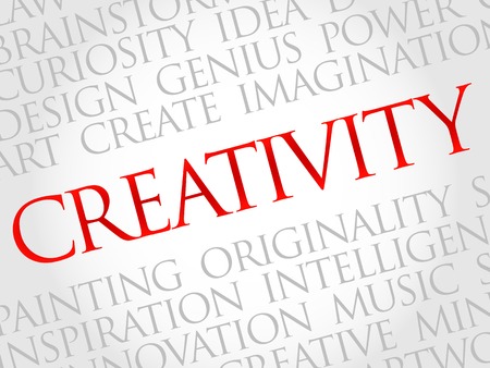 Creativity word cloud conceptのイラスト素材