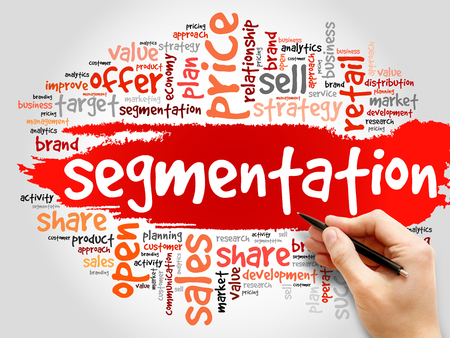 Segmentation word cloud, business conceptの写真素材