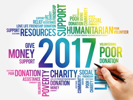 2017 help word cloud social concept background