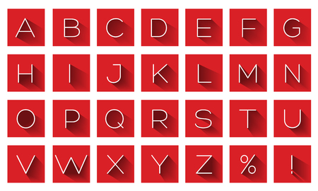 Flat Design Letters. alphabet concept backgroundのイラスト素材